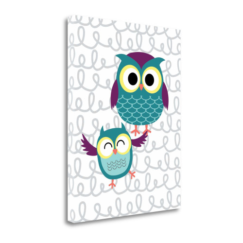 Owl IV Wrapped Canvas Print Living Room Wall Art