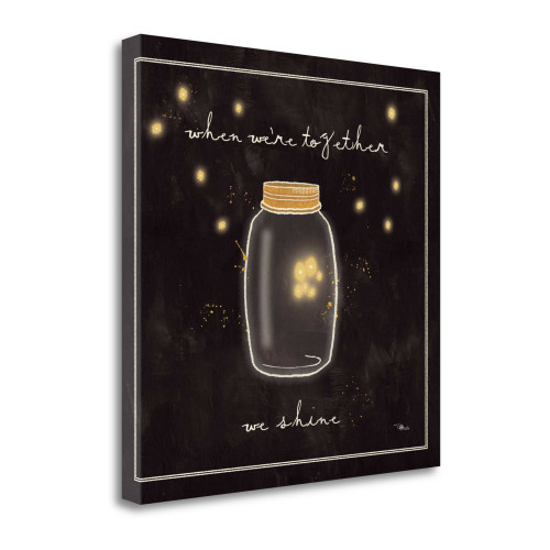 Firefly Glow II Wrapped Canvas Print Living Room Wall Art