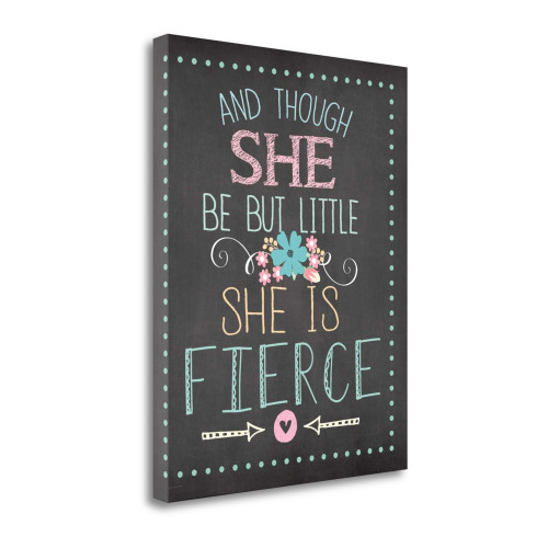 She Is Fierce 3 Wrapped Canvas Print Living Room Wall Art