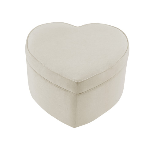 32" White Linen Specialty Storage