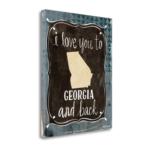 Georgia And Back Wrapped Canvas Print Living Room Wall Art