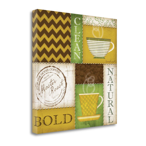 Organic Coffees II Wrapped Canvas Print Living Room Wall Art