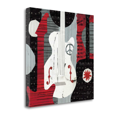 Rock N Roll Guitars 1 Wrapped Canvas Print Living Room Wall Art