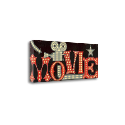 Movie Lights II Wrapped Canvas Print Living Room Wall Art