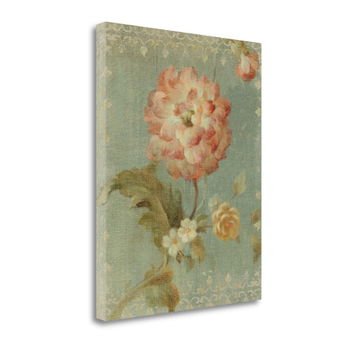 Poppy On Sage 1 Wrapped Canvas Print Living Room Wall Art