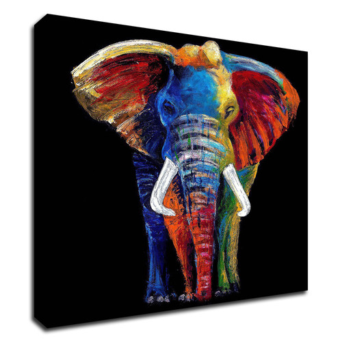 "Great Elephant" Wrapped Canvas Print Wall Art