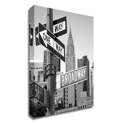 "Broadway" Wrapped Canvas Print Wall Art
