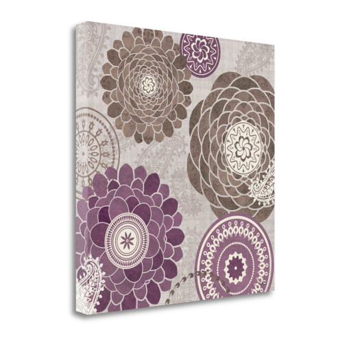 Gray Garden Melody II Wrapped Canvas Print Living Room Wall Art
