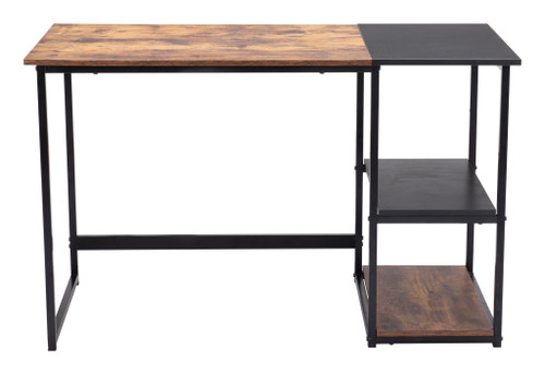 47" Brown and Black Writing Desk