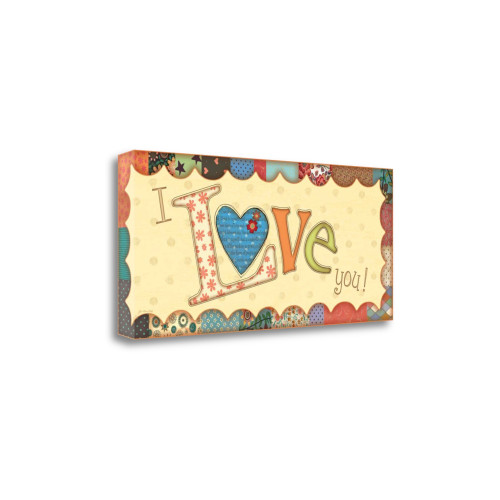 I Love You 1 Wrapped Canvas Print Living Room Wall Art