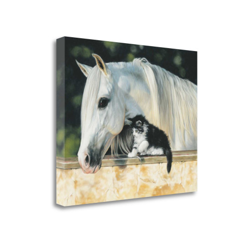 Making Friends 4 Wrapped Canvas Print Living Room Wall Art