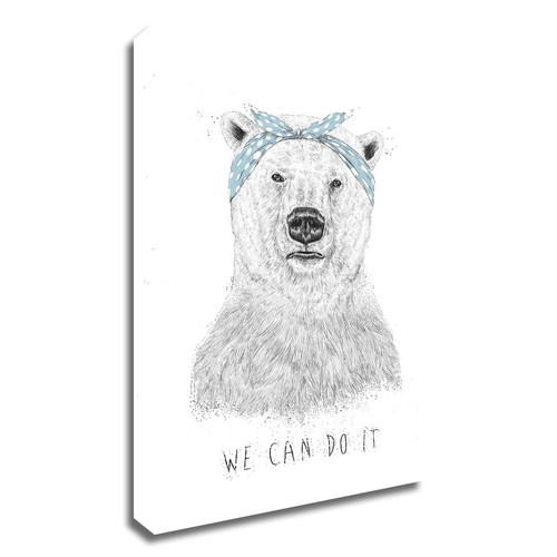 "We Can Do It" Wrapped Canvas Print Wall Art