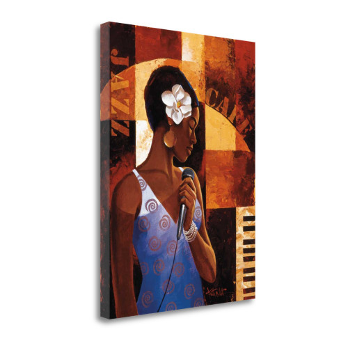 Jazz Cafe 4 Wrapped Canvas Print Wall Art