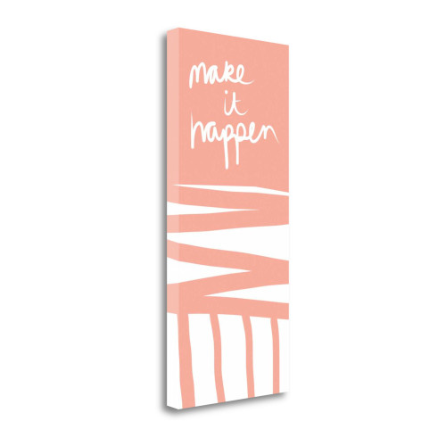 Make It Happen 6 Wrapped Canvas Print Living Room Wall Art