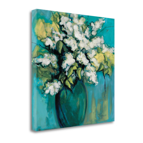 White Lilac Waltz 3 Wrapped Canvas Print Wall Art