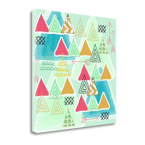 Teepees 1 Wrapped Canvas Print Living Room Wall Art
