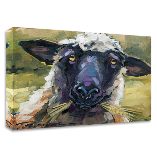 "Bless Ewe" Wrapped Canvas Print Wall Art