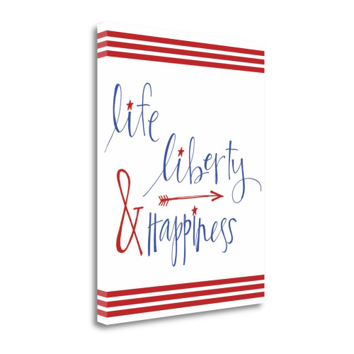 Life Liberty And Happiness 1 Wrapped Canvas Print Living Room Wall Art