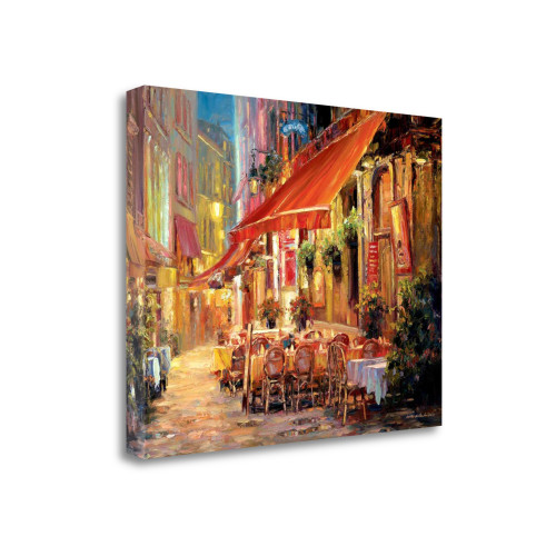 Cafe In Light 3 Wrapped Canvas Print Wall Art