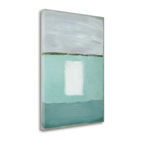 Azure Blue II Wrapped Canvas Print Living Room Wall Art