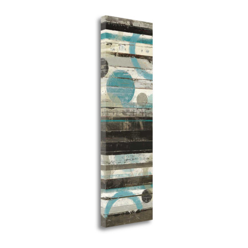 Blue Zephyr Panel 1 Wrapped Canvas Print Living Room Wall Art
