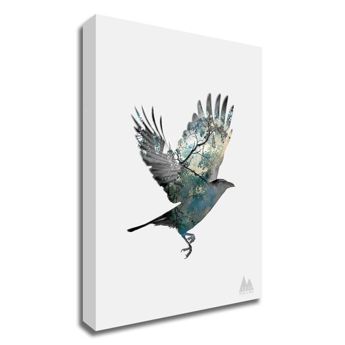 "Bird" Wrapped Canvas Print Wall Art