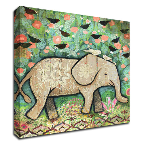 "Kiss For Srini" Wrapped Canvas Print Wall Art