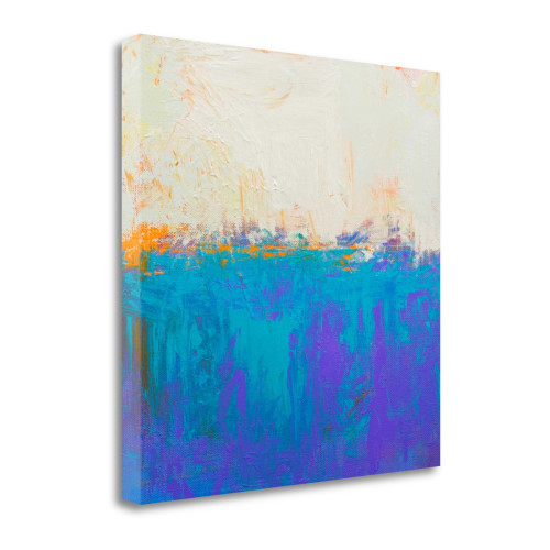 Orange Spark 3 Wrapped Canvas Print Living Room Wall Art
