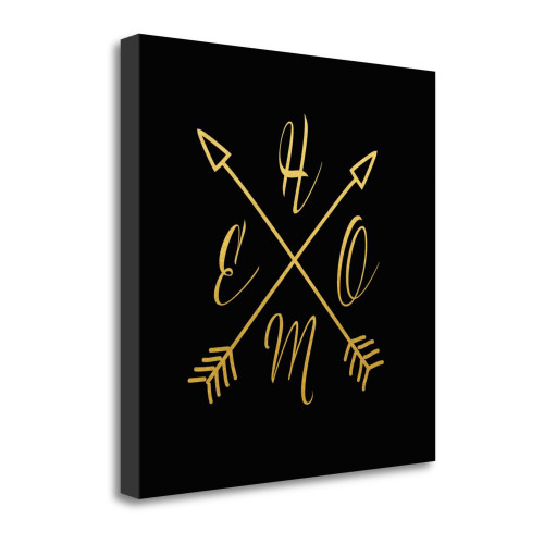 Home Arrows 3 Wrapped Canvas Print Living Room Wall Art