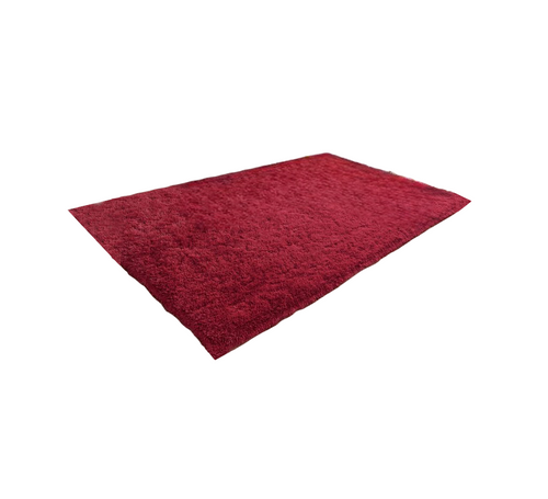 8' x 11' Red Shag Hand Tufted Area Rug