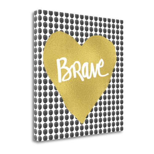 Brave Heart 1 Wrapped Canvas Print Living Room Wall Art