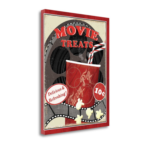 At The Movies II Wrapped Canvas Print Living Room Wall Art