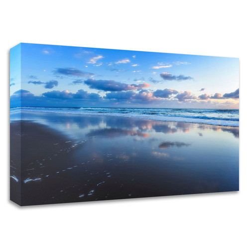 "Blue Shores" Wrapped Canvas Print Wall Art