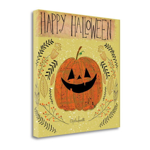 Happy Halloween 4 Wrapped Canvas Print Living Room Wall Art