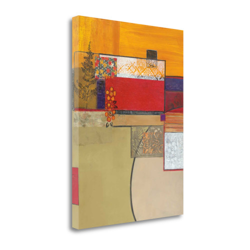 Golden Day I Wrapped Canvas Print Living Room Wall Art