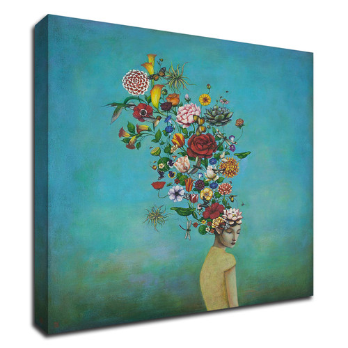 A Mindful Garden Wrapped Canvas Print Wall Art
