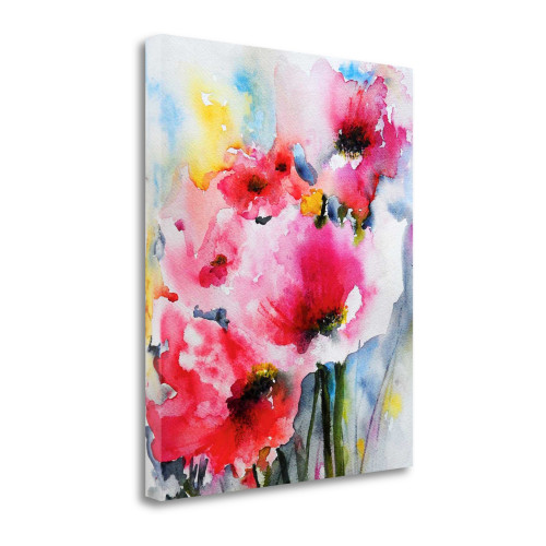 Summer Poppies II Wrapped Canvas Print Living Room Wall Art