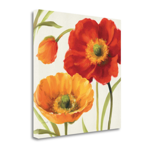 Poppies Melody III Wrapped Canvas Print Living Room Wall Art