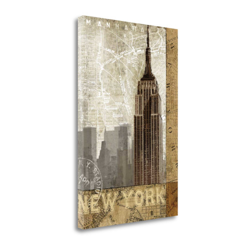 Autumn In New York 5 Wrapped Canvas Print Living Room Wall Art