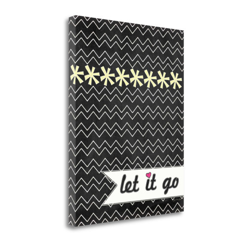 Let It Go 6 Wrapped Canvas Print Wall Art