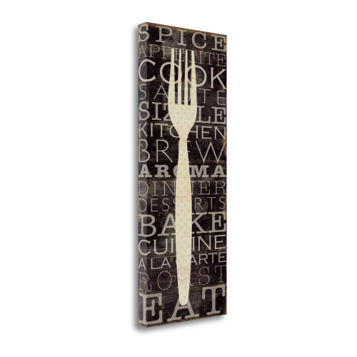 Kitchen Words I Wrapped Canvas Print Living Room Wall Art