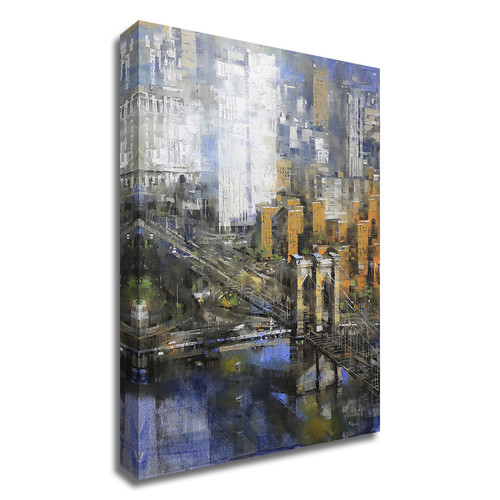 "Brooklyn Bridge" Wrapped Canvas Print Wall Art