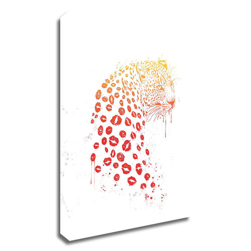 "Kiss Me" Wrapped Canvas Print Wall Art