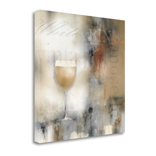 Moonlight Landing And The Egret 2 Wrapped Canvas Print Wall Art