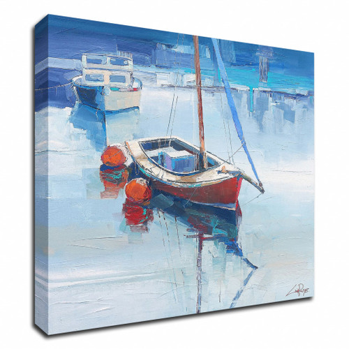 On The Creek Wrapped Canvas Print Wall Art