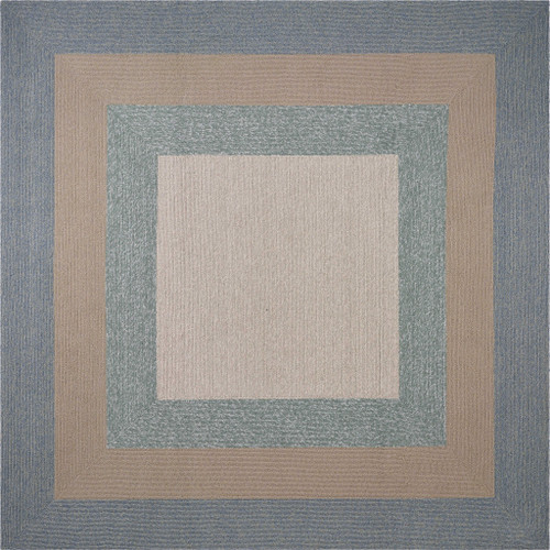 7' Square UV treated Polypropylene Spa Area Rug