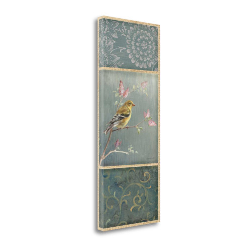 Female Goldfinch Wag 2 Wrapped Canvas Print Living Room Wall Art