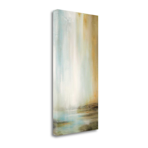Golden Falls 3 Wrapped Canvas Print Living Room Wall Art