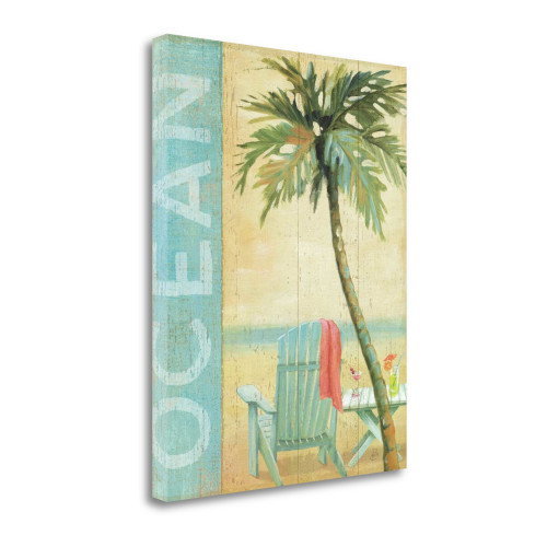Ocean Beach II Wrapped Canvas Print Living Room Wall Art