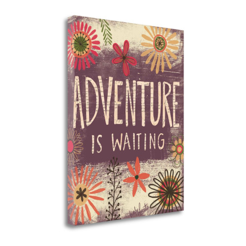 Adventure Is Waiting 1 Wrapped Canvas Print Living Room Wall Art